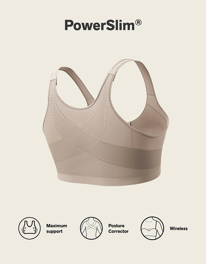 Leonisa Unlined Wireless Posture Corrector Bra-SKIN