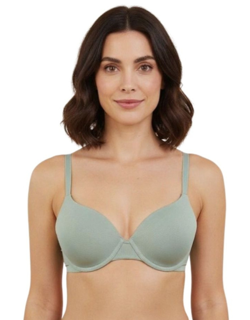 LOSHA WIRED LEVEL 2 PUSH-UP BRA WITH POWER MESH WINGS -BLUE SURF