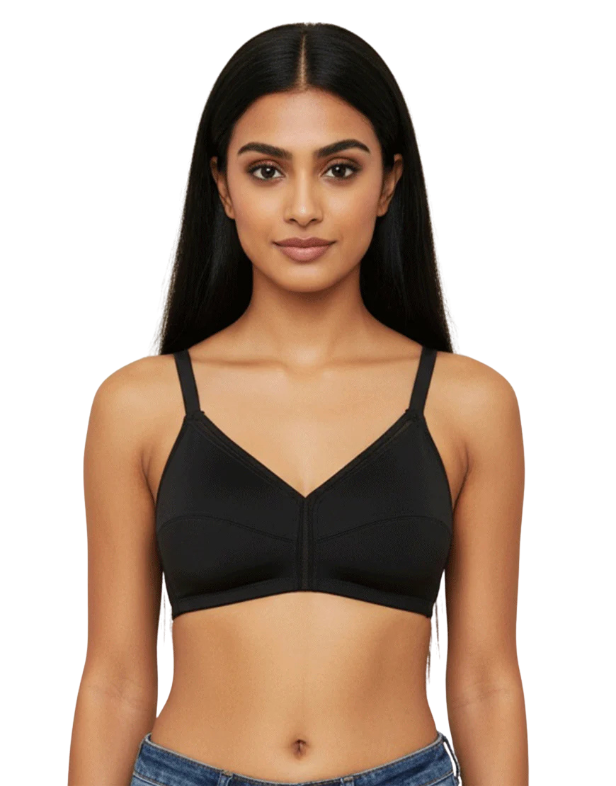 TRUE CURVE WIREFREE MINIMIZER BRA-ROEBUCK BLACK