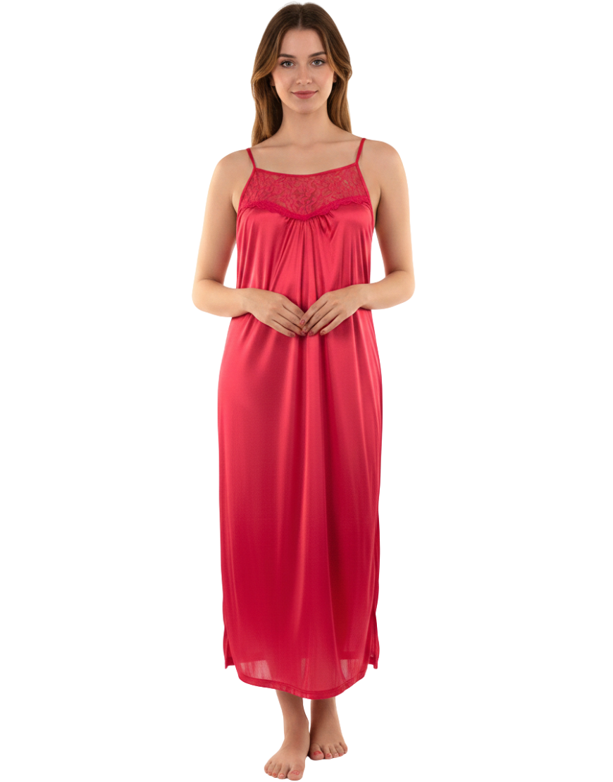 Losha 2 Piece Nighty Set-RED