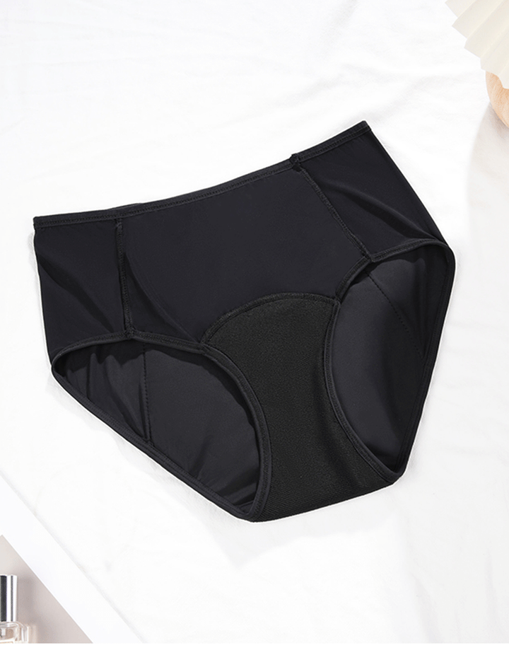 Losha Low-Waist Triple-Layered Period Panty with Pocket BLACK
