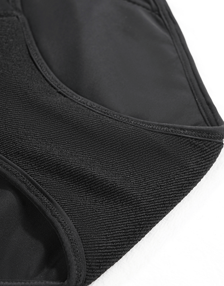 Losha Low-Waist Triple-Layered Period Panty with Pocket BLACK