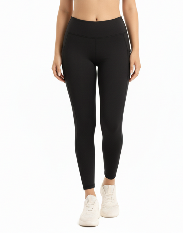 TRAINING SKIN FIT TIGHTS WITH POCKET -BLACK