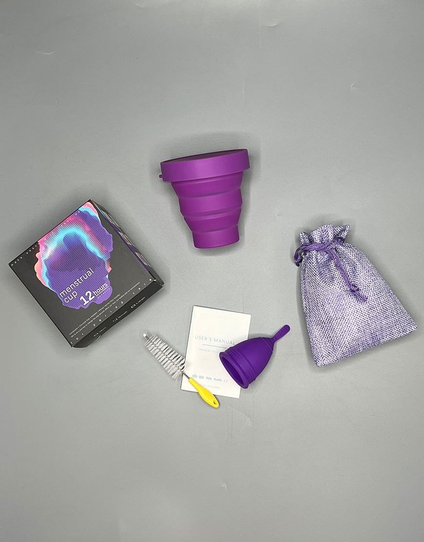 MENSTRUAL CUP KIT WITH BRUSHPURPLE Losha