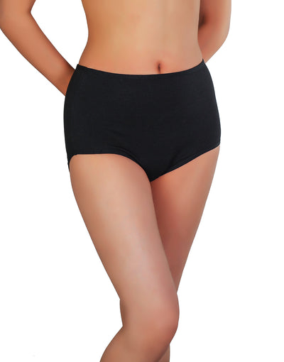 PACK OF 3 LOSHA SUPPER SOFT HIGH WAISTED COTTON PANTY-ASSORTED