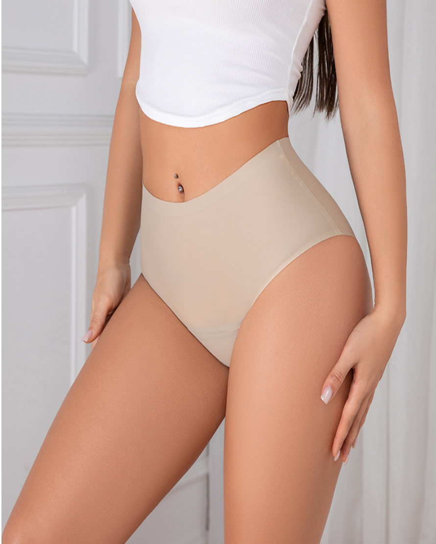 Pack of 2 High Waist laser Cut 4 layered Period Panties -Solid