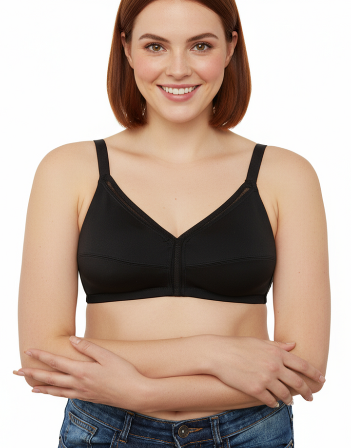 TRUE CURVE WIREFREE MINIMIZER BRA-ROEBUCK BLACK