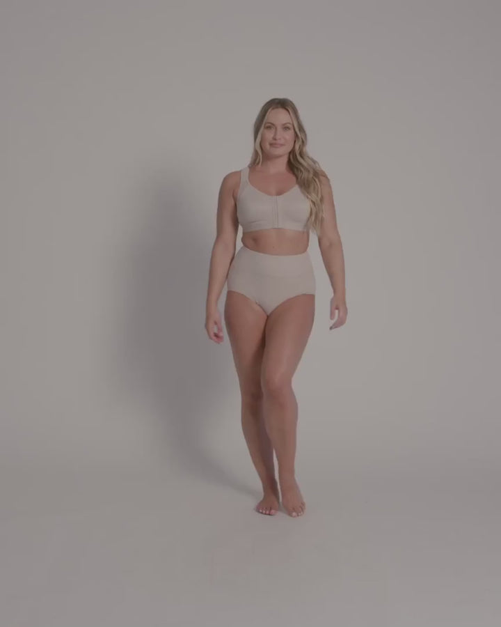 Leonisa Unlined Wireless Posture Corrector Bra-SKIN