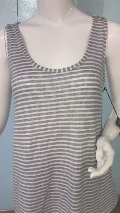 TAHARI BRUSHED KNIT TANK & JOGGER PJ SET CHARCOAL