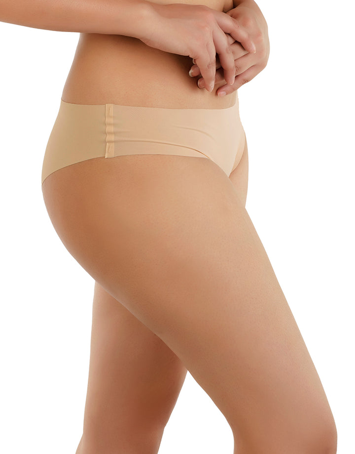 LOSHA NO PANTY LINES LASER CUT BIKINI BRIEF CREAM
