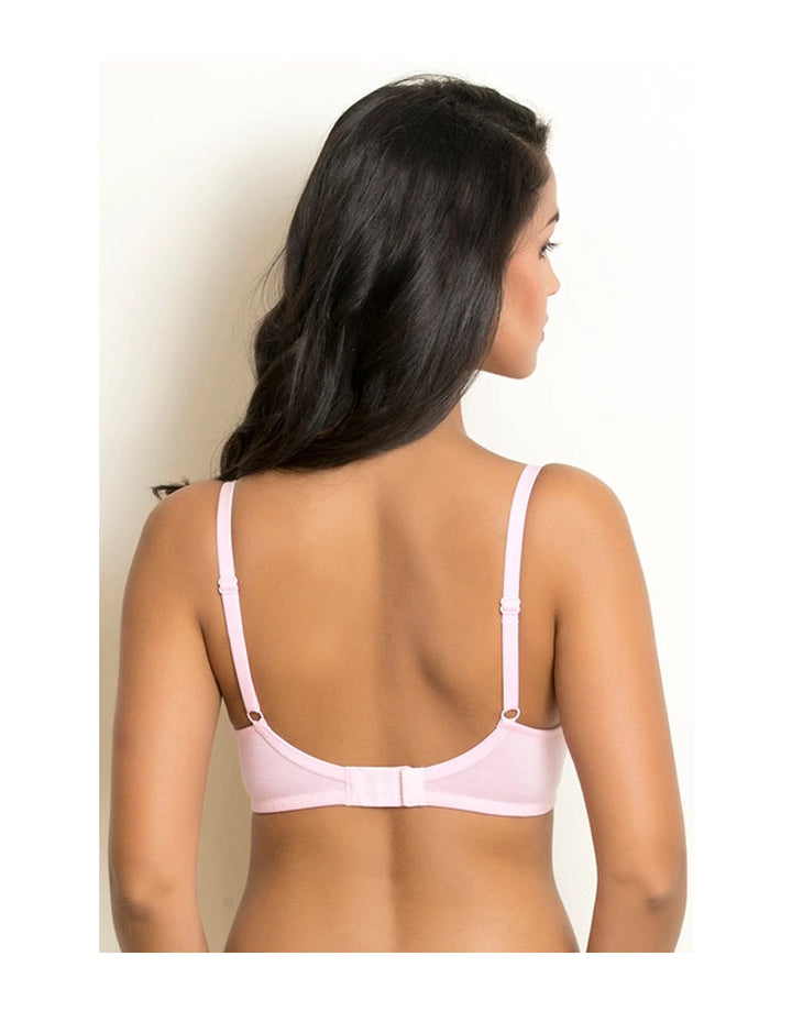 Losha Soft Cotton Bra- Pink