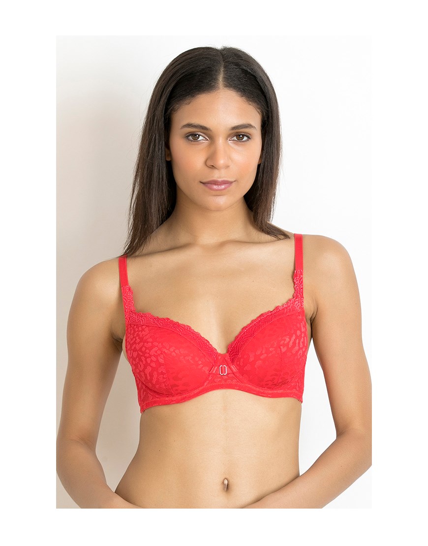 LOSHA LUXE LACE DOUBLE LAYERED WIRED BRA-BITTERS SWEET
