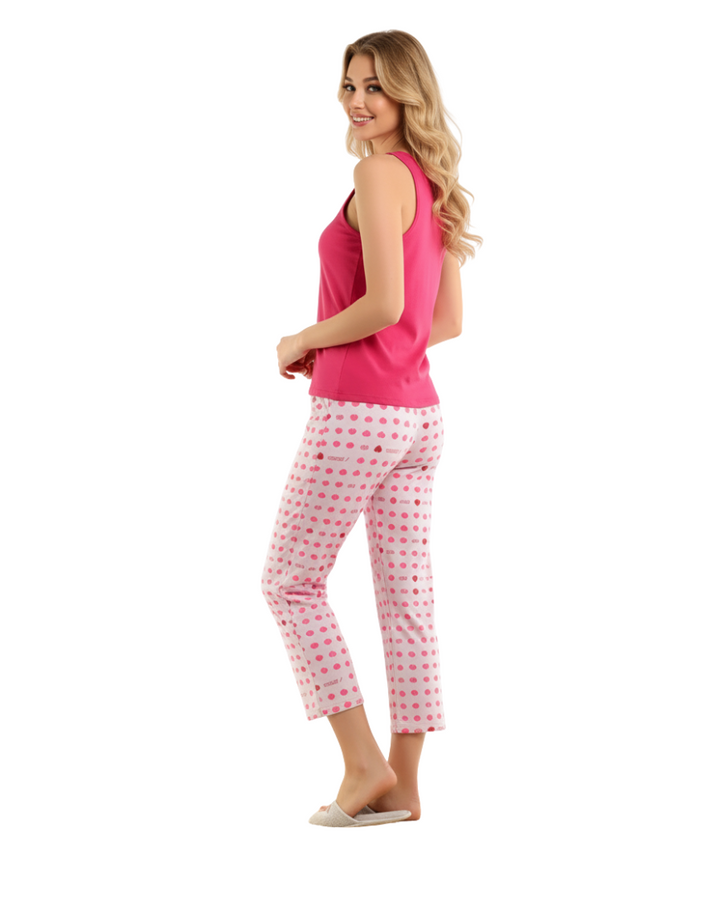 BONJOUR TANK & CAPRI SET-VIVACIOUS/PURPLE