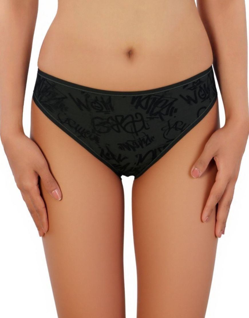 PACK OF 5 SUPER SOFT COTTON STRETCH PRINTED BIKINI BRIEFS -POLKA DOTS