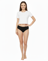 Losha super soft cotton Bikini briefs-BLACK