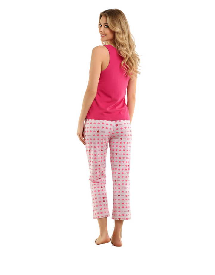 BONJOUR TANK & CAPRI SET-VIVACIOUS/PURPLE