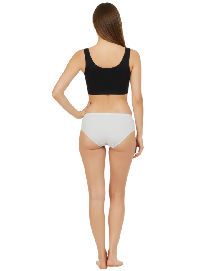 LOSHA SUPER COMFY COTTON BRIEF-GREY MELANGE