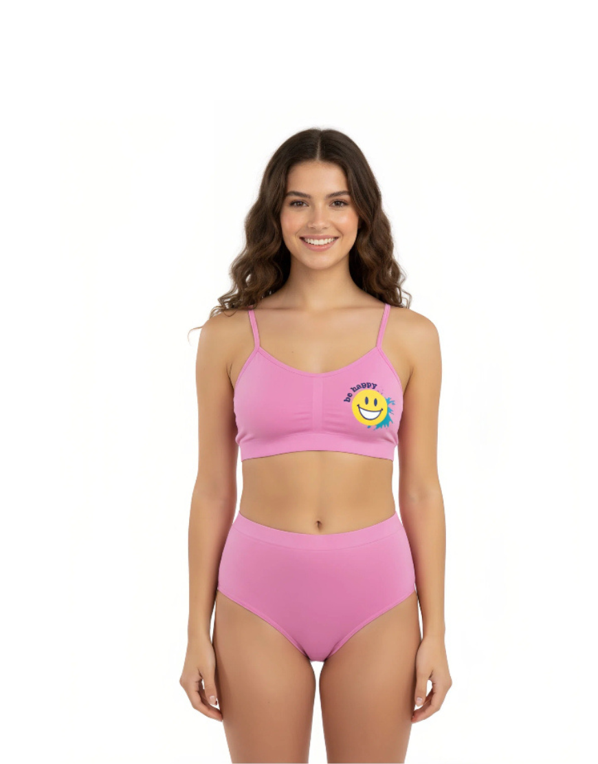 TEENS  PACK OF 4 SEAMLESS HIPSTER PANTIES-OPERA MAUVE