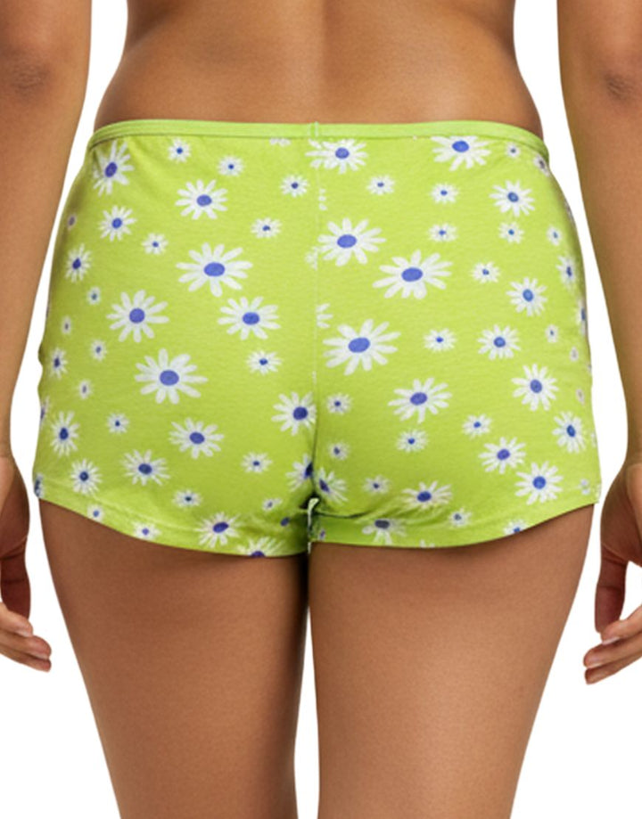 SUPER SOFT BOY SHORTS COTTON BRIEF-DAISY PRINT