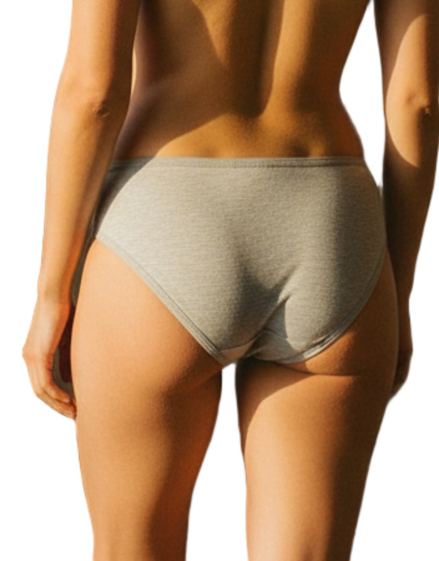 LOSHA SUPER COMFY COTTON BRIEF-GREY MELANGE