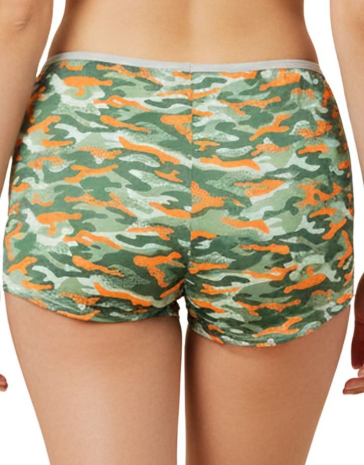 SUPER SOFT BOY SHORTS COTTON BRIEF-GREEN ARMY