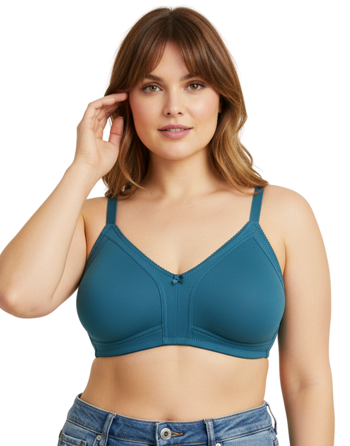PLUS SIZE BRA - FJORED BLUE