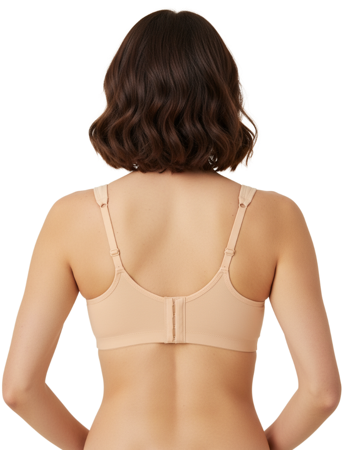 LOSHA COTTON FRONT CLOSURE POST SURGICAL BRA WITH POCKETS-SKIN