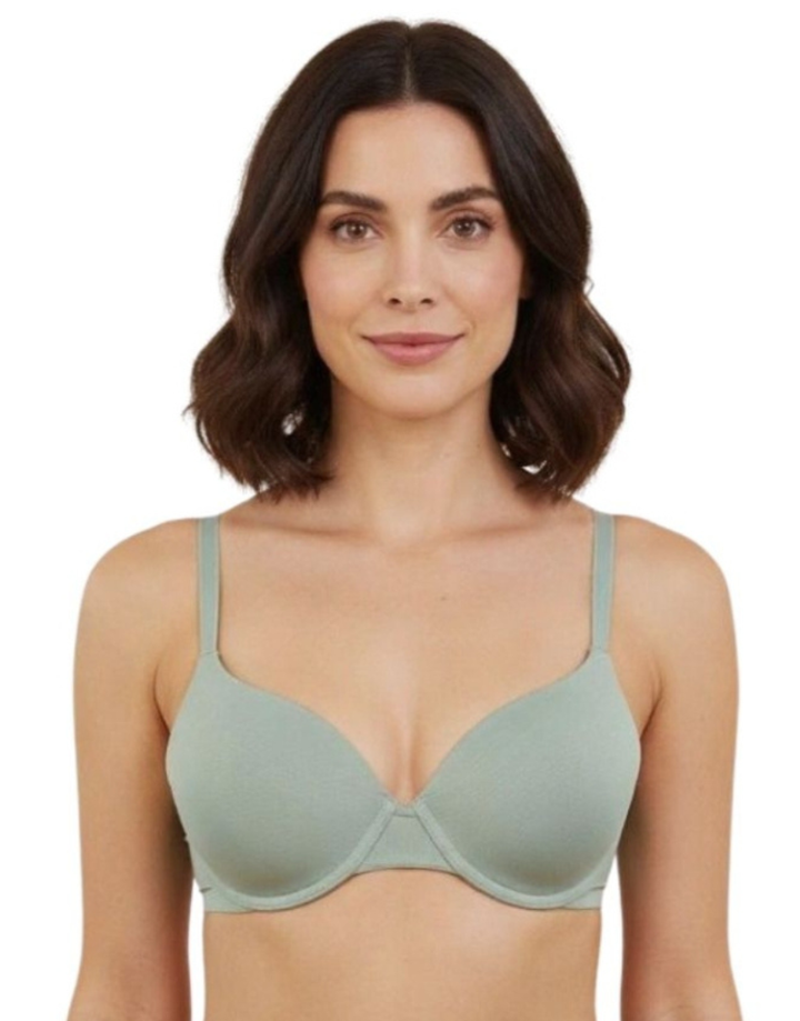 LOSHA WIRED LEVEL 2 PUSH-UP BRA WITH POWER MESH WINGS -BLUE SURF