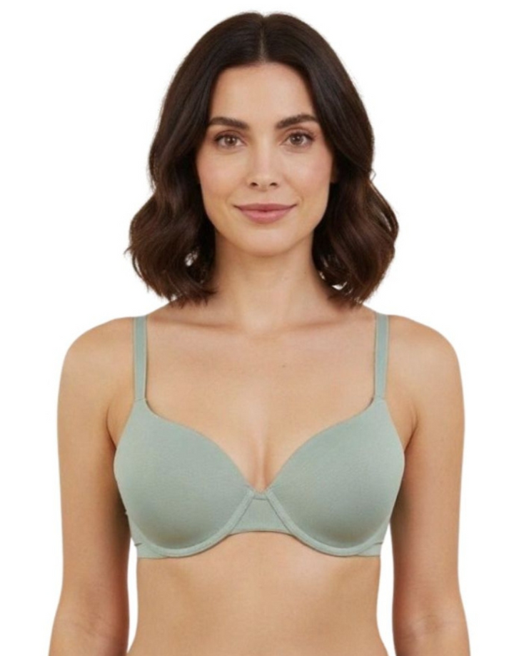 LOSHA WIRED LEVEL 2 PUSH-UP BRA WITH POWER MESH WINGS -BLUE SURF