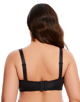 Losha Curvy Lightly Padded strapless Wired Bra-BLACK