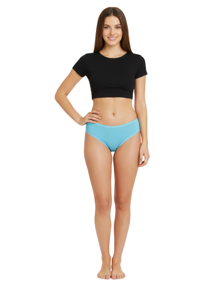 LOSHA SUPER COMFY COTTON BRIEF-AQUA BLUE