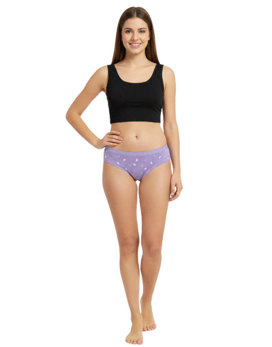 PACK OF 5 SUPER SOFT COTTON STRETCH PRINTED BIKINI BRIEFS -FOOTBALL