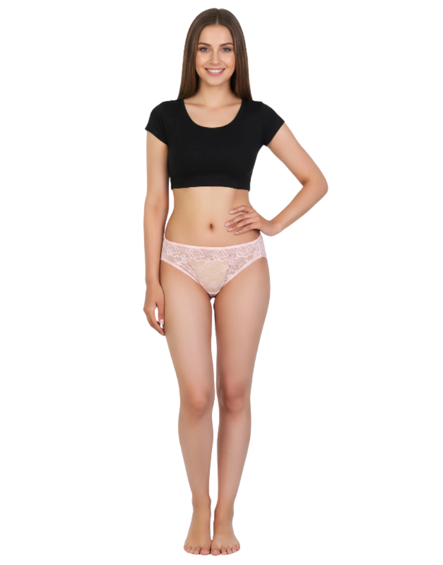 MESH MARVEL BIKINI BRIEF-PEACH PEARL