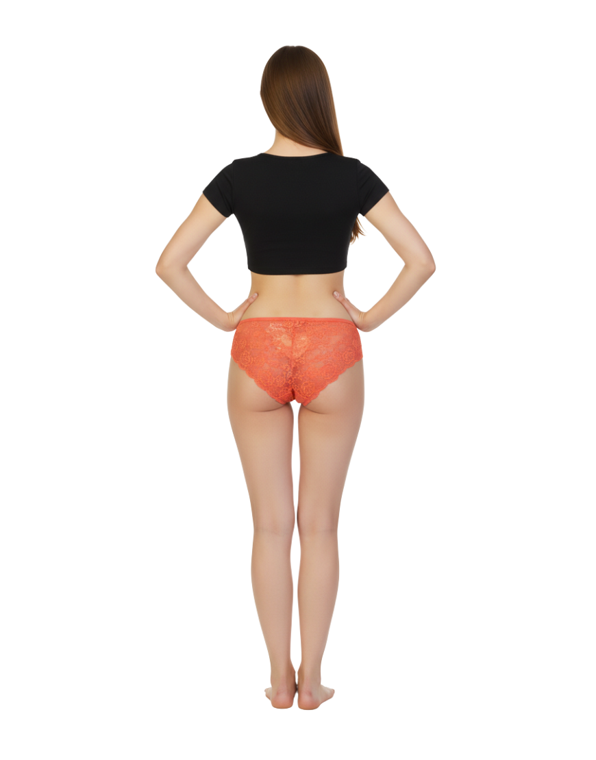 MESH MARVEL BIKINI BRIEF-BURNT SIENNA