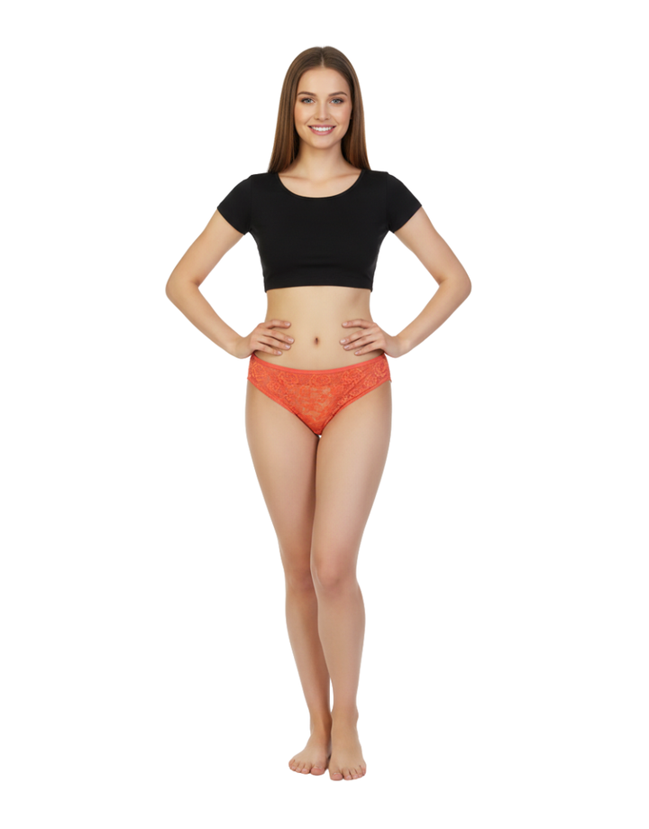 MESH MARVEL BIKINI BRIEF-BURNT SIENNA