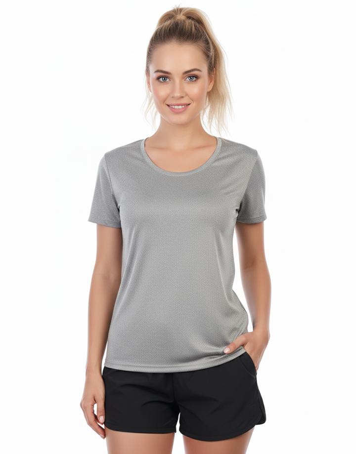 LOSHA EASY MOVEMENT REGULAR FIT T-SHIRT-GREY