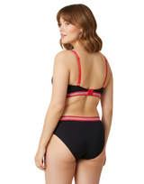 LIGHTLY PADDED NON WIRED TSHIRT BRA WITH MATCHING PANTY-BLACK