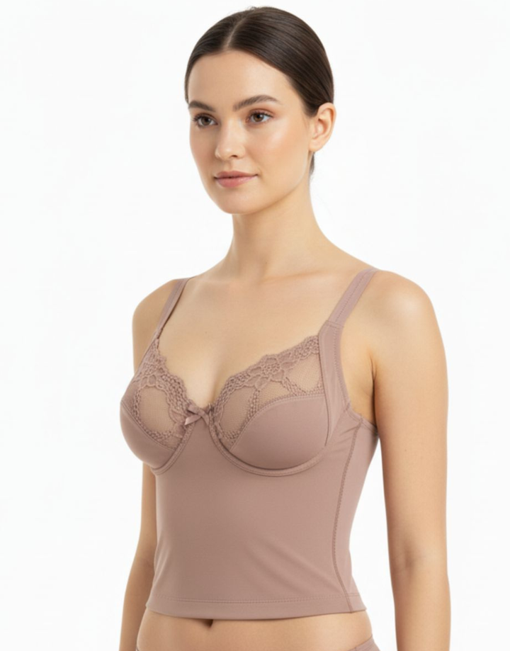 LOSHA WAIST SHAPPING BRA-BRN