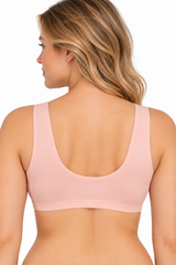 DOUBLE LAYERED MODAL STAY AT HOME / MATERNITY / SLEEP BRA-QUARTZ PINK