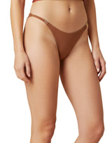 Losha Low waist Laser Cut Stylish Panty -Brown