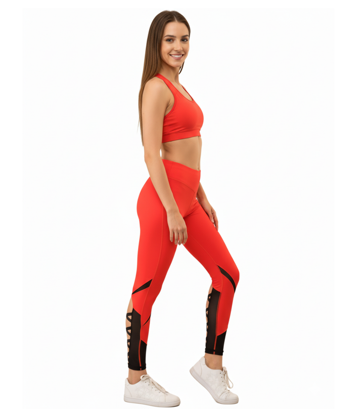 SKIN FIT TRAINING LEGGING-RED