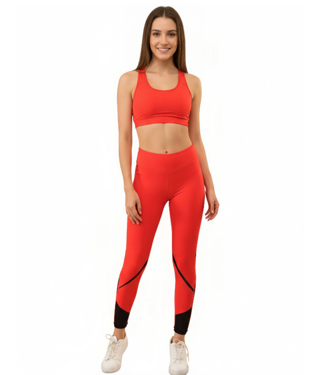 SKIN FIT TRAINING LEGGING-RED