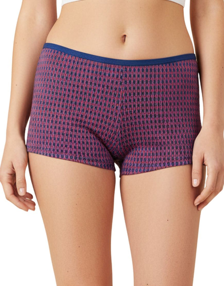 SUPER SOFT BOY SHORTS COTTON BRIEF-GEOMETRIC PRINT