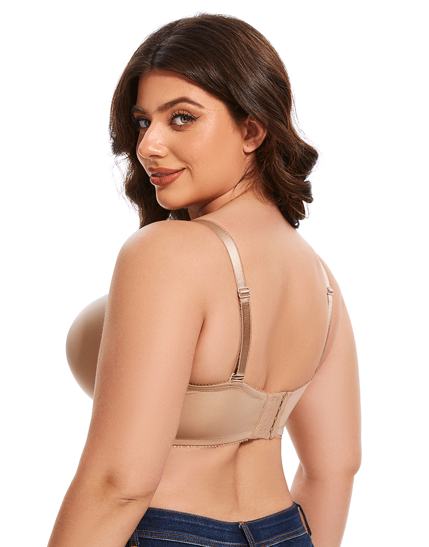 Losha Curvy Lightly Padded strapless Bra-SKIN
