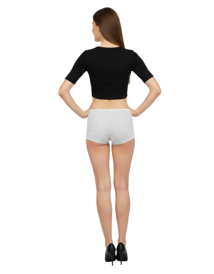 SUPER SOFT BOY SHORTS COTTON BRIEF-GAME ON(WHITE)