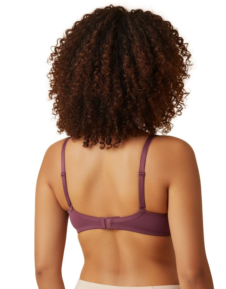 CUP SIDE SUPPORT DOUBLE LAYERED MULTIWAY COTTON BRA -GRAPE WINE