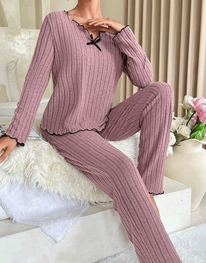 LOSHA V NECK FULL SLEEVS PJ SET -MOVE