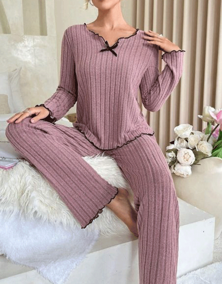 LOSHA V NECK FULL SLEEVS PJ SET -MOVE