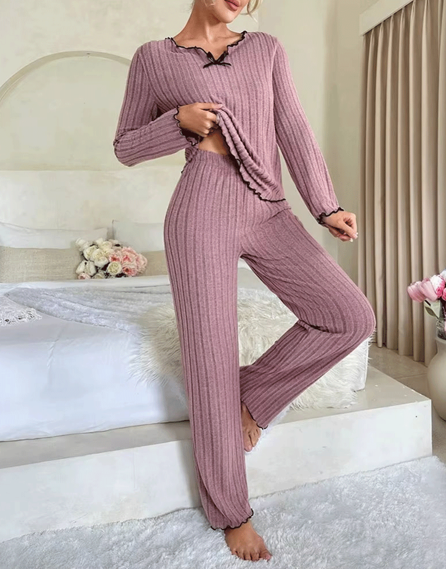 LOSHA V NECK FULL SLEEVS PJ SET -MOVE