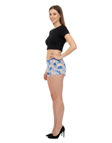 SUPER SOFT PACK OF 2 BOY SHORTS COTTON BRIEFS-GAME BLACK+LEAF PRINT